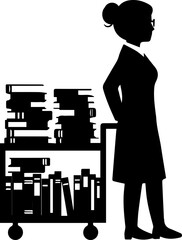 silhouette of a man with a laptop