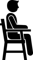 man sitting on chair