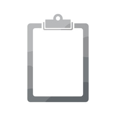 Blank clipboard with white paper