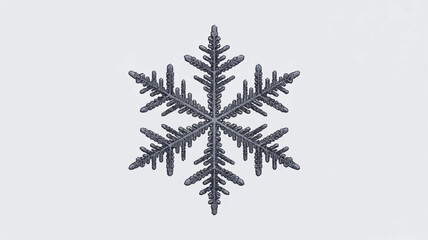Snowflake with intricate details