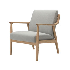 Fototapeta premium Modern armchair isolated on transparent background isolated on transparent background indoor, outdoor, no people, keyword 30