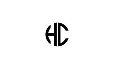 HC initial letter, monogram logo	
