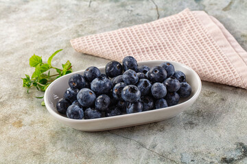 Sweet juicy ripe blueberry heap