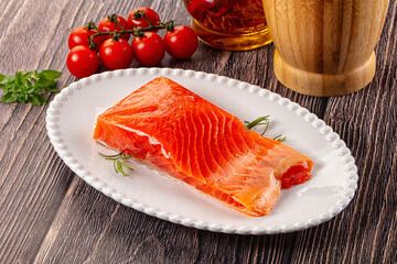Gourmet salmon red fish fillet