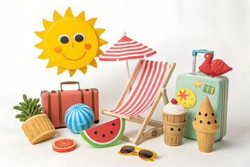 set of easter elements