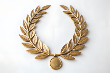 gold laurel wreath