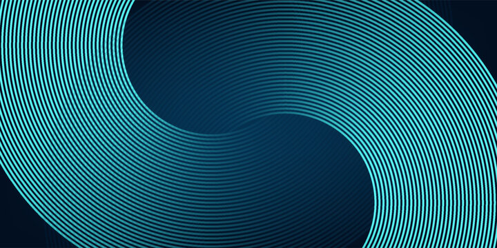 Abstract background with blue glowing lines in infinity pattern. Abstract futuristic technology concept. Vector illustration