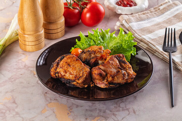 Hot Grilled chicken thigh barbecues