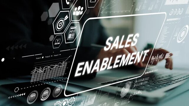 Innovative Sales Enablement Strategies with Data Visualization and Technology Integration for Business Growth. Asymptotic smart data analytic.