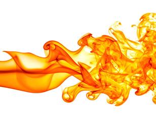 Vibrant flames swirling and dancing