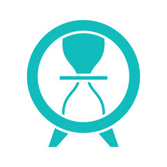 Hourglass icon representing time management