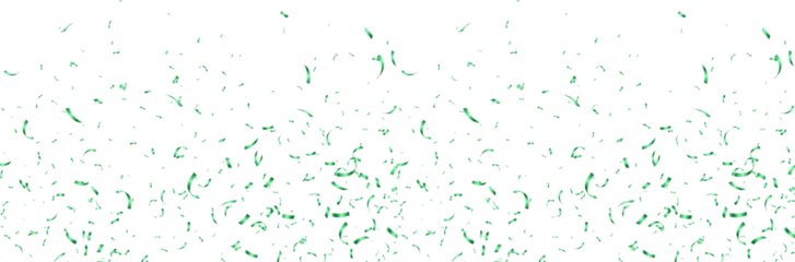 Green Confetti Background Falling shiny green confetti isolated on transparent background. Bright festive tinsel of green color. confetti falling festive decoration for birthday party celebration.