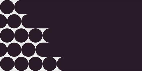 Abstract background, web banner. Abstract geometric shapes. Circles. Simple geometric shapes background. Vector color illustration in flat style.