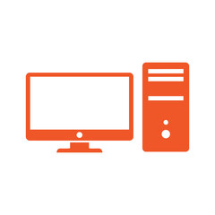 Desktop computer system with monitor and cpu