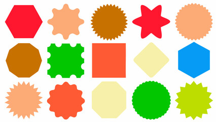 set of autumn leaves