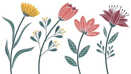 seamless background with flowers