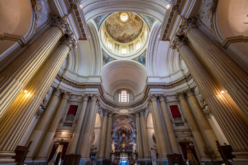 Interior dome of the Sanctuary of Our Lady of San Luca - Bologna, Italy © demerzel21