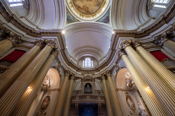 Interior dome and nave, Sanctuary of Our Lady of San Luca - Bologna, Italy © demerzel21