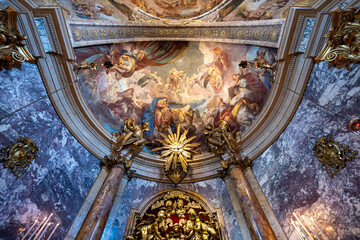 Sanctuary of Our Lady of San Luca dome fresco - Bologna, Italy © demerzel21