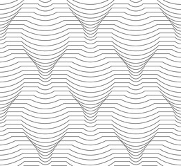 Vector seamless texture. Modern geometric background. Fine line grid.