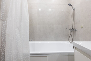modern bathroom room with toilet and washing machine