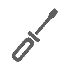 Screwdriver icon on white background