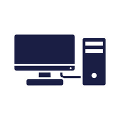 Desktop computer system with monitor and tower