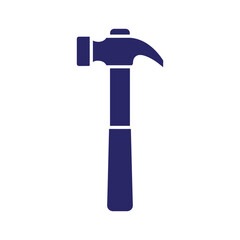 Claw hammer icon on white background