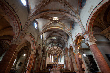 Fototapeta premium Interior of Santa Maria della Misericordia Church - Bologna, Italy