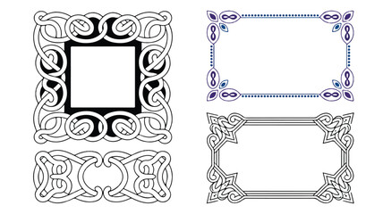 Obraz premium Ornate frame templates for decorative designs