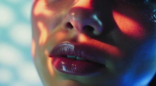 Rosto De Mulher Linda Com Pele Perfeita Expressao Suave E Beleza Natural Em Close Up