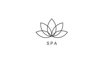 Luxury Spa and Wellness Relaxation Abstract Logo Vector