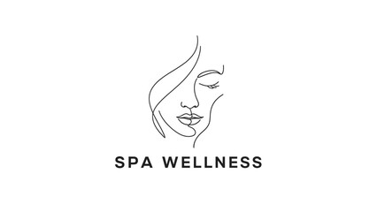 Luxury Spa and Wellness Relaxation Abstract Logo Vector
