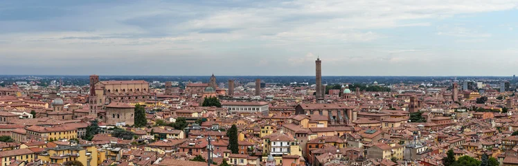 Fototapeten Mediterranes Europa Historic cityscape and medieval towers - Bologna, Italy  © demerzel21
