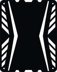 ssd icon icon silhouette vector illustration on transparent background