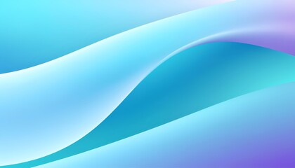 Fototapeta premium Abstract smooth blue and purple gradient curved waves background.