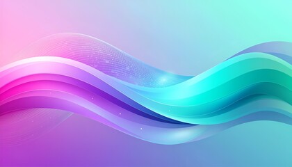 Fototapeta premium Colorful abstract wave background with gradient curves and glowing lines.
