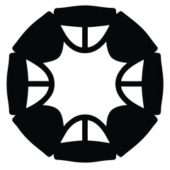 ph scale icon silhouette vector illustration on transparent background