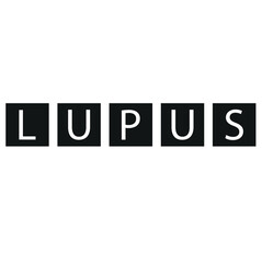  Lupus word written on wooden bloks vector icon,.eps