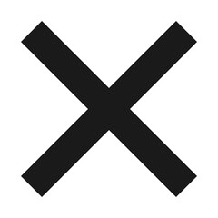 Fototapeta premium Black Cross Sign. Black Cross Mark, No, Delete Icon. Stop Sign, Cancel Symbol.