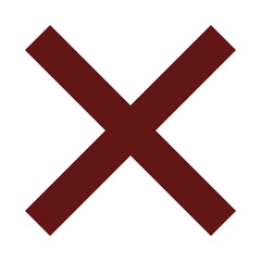 Obraz premium Red Cross Sign. Red Cross Mark, No, Delete Icon. Stop Sign, Cancel Symbol.