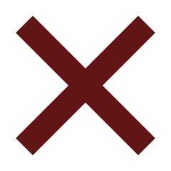 Obraz premium Red Cross Sign. Red Cross Mark, No, Delete Icon. Stop Sign, Cancel Symbol.