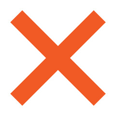 Obraz premium Red Cross Sign. Red Cross Mark, No, Delete Icon. Stop Sign, Cancel Symbol.