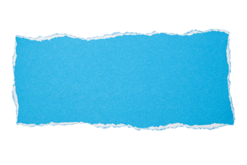 Torn of paper , ripped blue paper sheets isolated on transparent background.