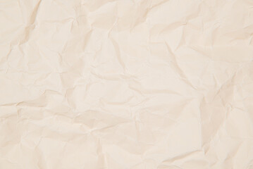 Biege paper wrinkled poster templates, blank paper sheet.