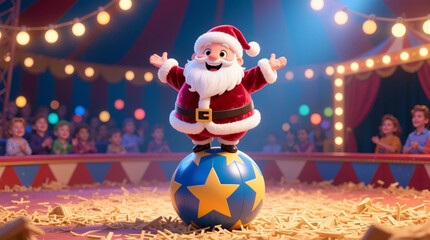 Santa Claus Circus Performance