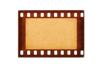 Vintage Film Strip Frame: A classic film strip frame, evoking nostalgia, old movies, and capturing a moment of the past.