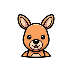 Cute Kangaroo Cartoon.