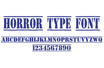 Horror dark lettering tattoo vector type font. grunge style Y2k type font with gothic pank rock and blood style signs and symbols. scary tattoo font vector icon	
