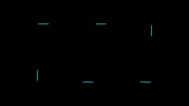 Webcam overlays with a neon cyan and purple border for dynamic streaming visuals. Ideal for streamers, content creators, gamers, and online presentations. 4k